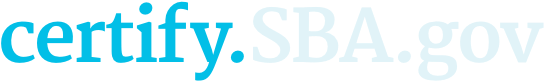 certify.SBA.gov logo